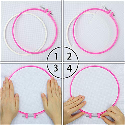 4 Similane+Pieces+Embroidery+Plastic+Multicolor