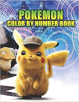 pokemon color by number book: Pokemon coloring books for 