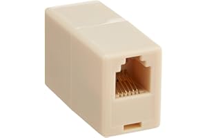 CableWholesale RJ11/RJ12 Straight Telephone Inline Coupler (MC-6P6C-RE)