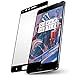OnePlus 3 Screen protector, OnePlus Three Full Coverage Screen protector, Pabrito (TM) 9H Hardness Ultra-thin Tempered Glass Front LCD Screen Protector for OnePlus 3 (Black Full Screen Protector)