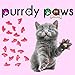 Soft Nail Caps For Cat Claws SOFT PINK KITTEN SIZE * Purrdy Paws Brand
