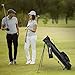 Portzon Golf Stand Bag, Lightweight Easy Carry Travel Shoulder Bag Organizer with Large Capacity of 9 Golf Clubs for Women Men