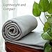 CAI TENG Fleece Blanket Bulk Throw Blankets for Bed Couch Cozy Lightweight Pet-Friendly Fabric Travel Blanket Soft for Kids Wedding Sofa Gifts Dogs Grey 1 Piece 52 x 67 inch Full Size