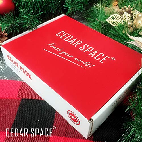 Cedar Space Cedar Blocks | Cedar Packs | Cedar Balls | Cedar Hang up for Closet Storage, 100% Nature Red Cederwood