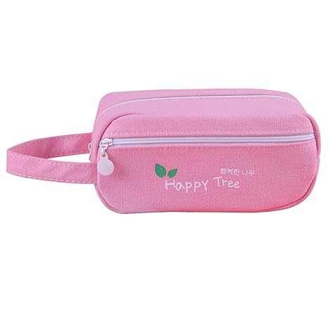 Wicemoot 1 Pcs Creative Decorations Pencil Case With Zipper Canvas