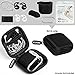 YUPING AirPods case Designed Separately Silicone Protective Cover,2 Anti-Lost Strap/2 Pairs of Ear Hooks/Airpods Watch Band Holder/Carabiner/Headphone Case Compatible for Apple AirPods(8 in 1)-Black