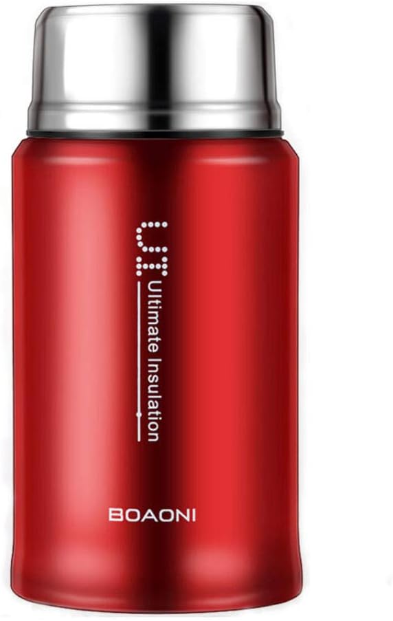 Boaoni 750Ml Thermos Food Jar Vacuum Insulated Stainless Steel Thermal Kitchen Lunch Box Keep Heat Containers With Folding Spoon