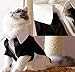 Handsome Prince Cat Bridegroom Wedding Tuxedo Faux Twinset Small Dog Formal Attire Party Birthday Holiday Outfit Halloween Costume (Black Tuxedo, X-Large)