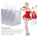 M&C Music Color 16pcs Glossy Reusable Grocery Shopping Bag Tote Bag with Handle Present Bag Gift Bag