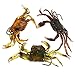 Yosoo 3Pcs Hard Soft Fish Fishing Lures Crab Bait with Sharp Hooks Simulation Saltwater Lure
