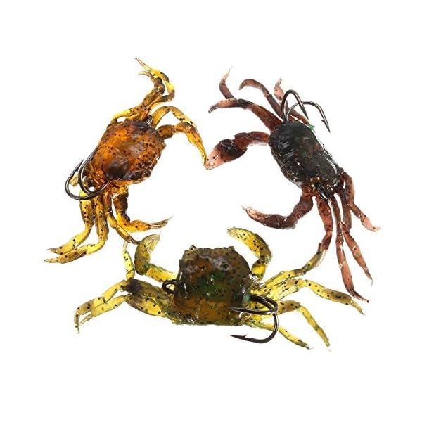 Yosoo-3Pcs-Hard-Soft-Fish-Fishing-Lures-Crab-Bait-with-Sharp-Hooks-Simulation-Saltwater-Lure