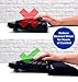 Keyboard Wrist Rest / Wrist Pad, TENKEYLESS Thick Padded Water Resistant, Ergonomic Memory Foam, Anti-Fray Stitched Edges, No Odor Anti-Slip Rubber Base, Black | 14.5” x 4” x 1” (25.4mm) by Metratonic
