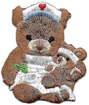 NURSE/TEDDY NURSE/PROFESSION-Iron On Embroidered Applique/Medical,Nurses