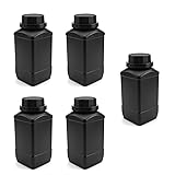 Heyiarbeit 5pcs Plastic Lab Chemical Reagent Bottle