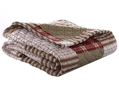 Eddie Bauer Home Gesteppter Überwurf, 127 x 152,4 cm, Camino Island (206705)