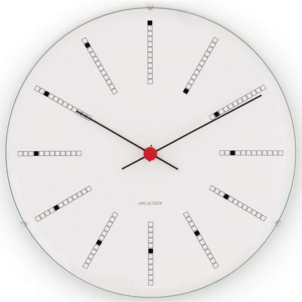 ARNE JACOBSEN CLOCKS Bankers Wall Clock Ø 21 cm - White (43630)