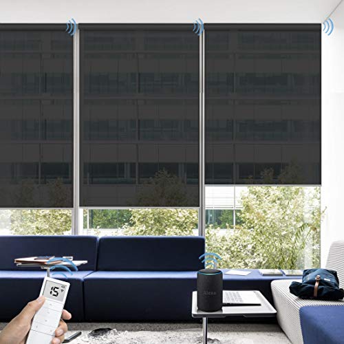 Graywind Motorized Roller Shades 50 Light Filtering Window Shades