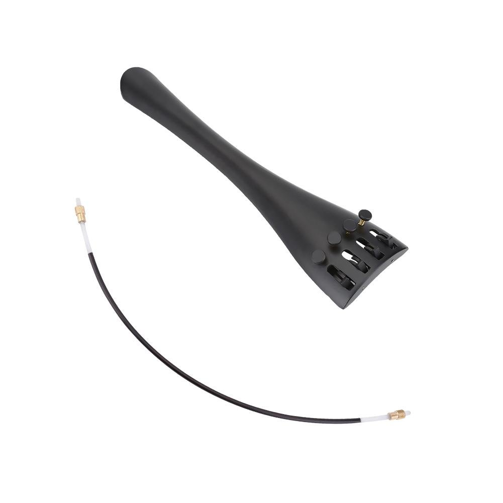 Cello Tailpiece Aluminum Alloy Tailpiece with Adjustable Tailgut for 3/4 4/4 Cello String Instruments Parts Musical Instrument Accessories