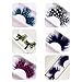 HOMANDA Dot Pattern 6 Pairs Deluxe Party Stage Dance Costume Feather False Eyelashes Eye Lashes