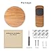 Heiyo Wireless Door Chime Wood Grain Series-1 Remote Button and 1 Plugin Receivers with Operating at 600-feet/52 MP3 Melodies/ 4-Level Volume for Home/Office/Stores or Other