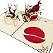 Pop Up Christmas Cards Set 3 Pack by DEVINE Popup Cards | Greeting Cards Assortment for Holiday | 3D Christmas Card | Season Greetings Card | Pop Up Cards 3D Christmas Cards Boxed Xmas Love