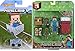 MineCart Hot Wheels with Overworld Survival Pack Steve Figure Core Player Pack Series 1 with game gear items set Minecraft Car Compatible with Minecraft Characters