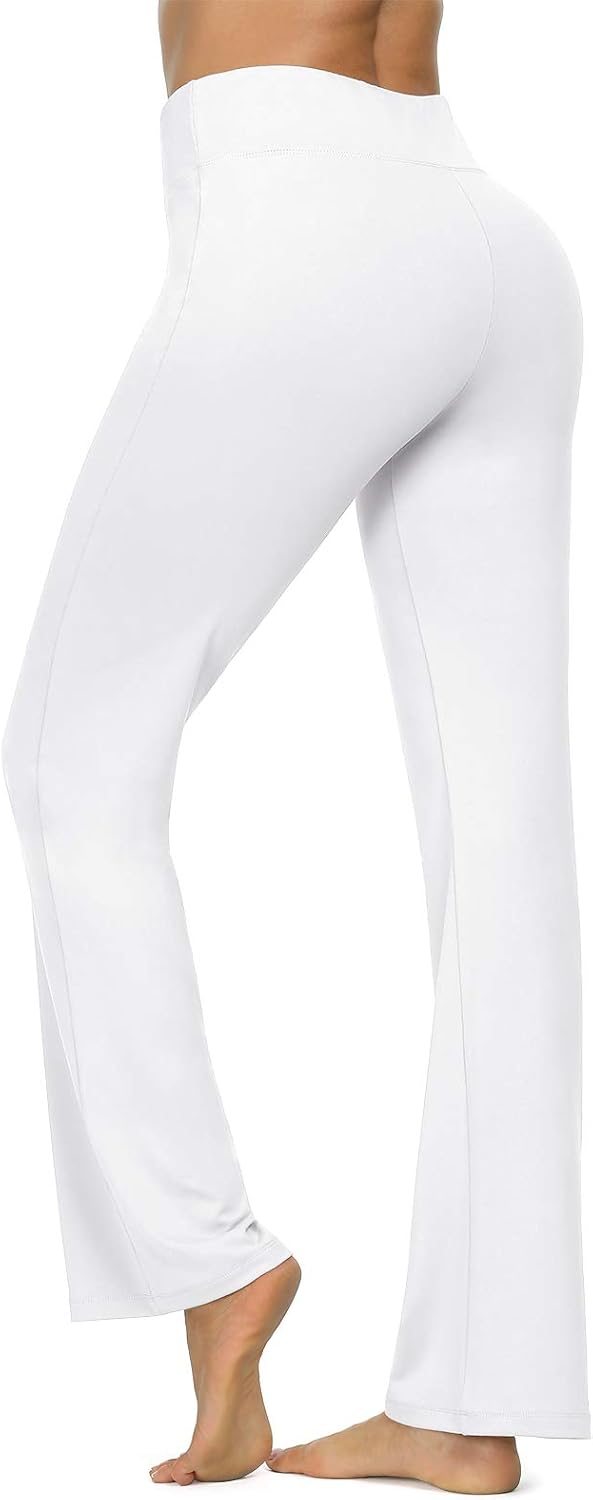 VIISHOW Women's Boot-Cut Yoga Pants Tummy Control Workout Non See-Through Bootleg Yoga Pants: Clothing