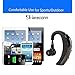 SHareconn Bluetooth Headset V4.0 Wireless Earpiece Sweat Proof Earbuds Noise Isolating Sport Earphones for Exercise/Running/Gym with Mic Stereo Sound for Apple Iphone, Samsung, Lg, Pc Laptop