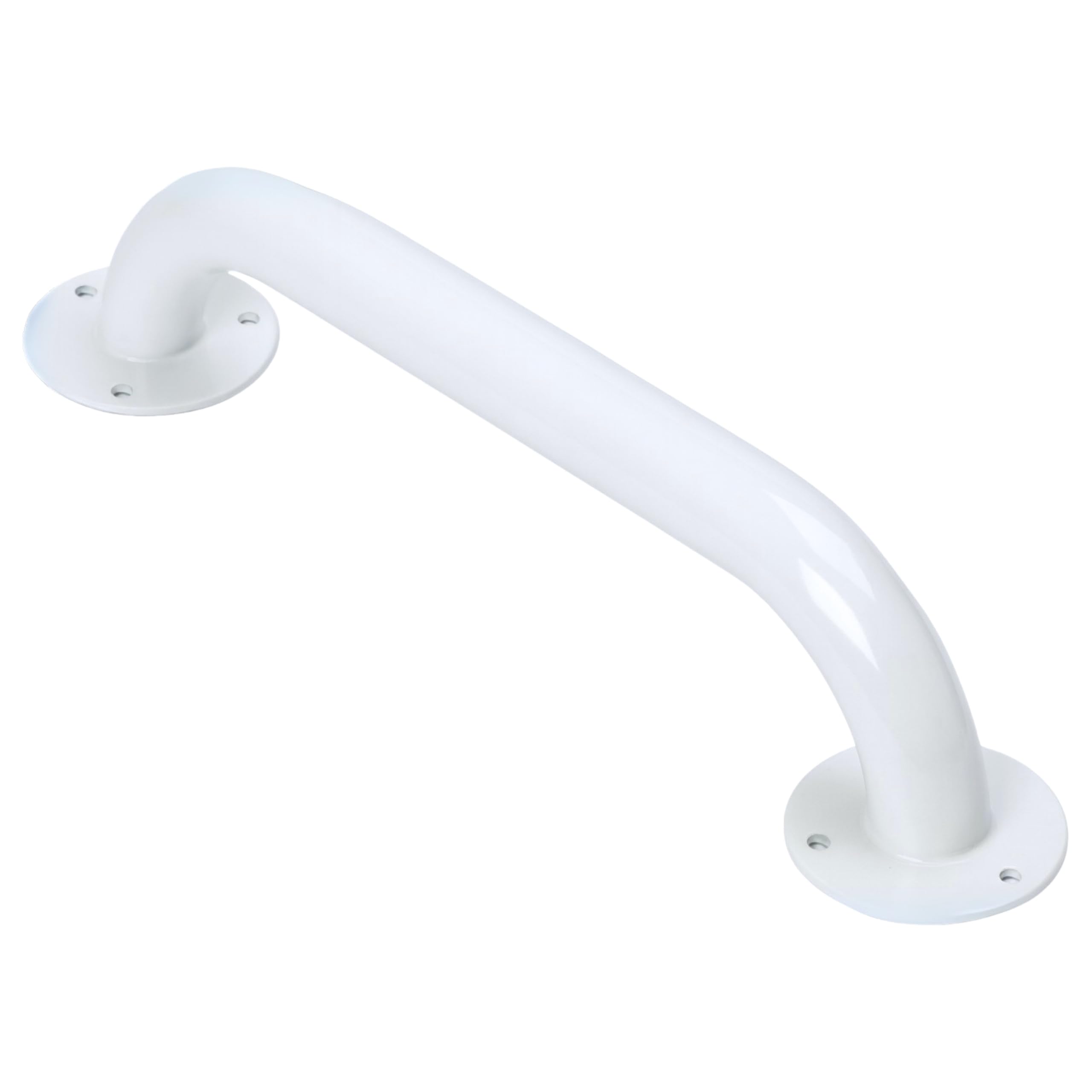 HOMECRAFT Steel Ringwood Grab Bar, Safety Rail and Mobility Aid for Bathroom and Shower, Elderly, Handicapped and Disabled User Support, Indoor and Outdoor Attachment , 12"