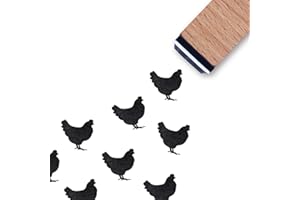 GUVSPTI Chicken Rubber Stamp, 3/5 Inch Wedding Meal Choice Small Mini Sheep Stamp for Scrapbooking