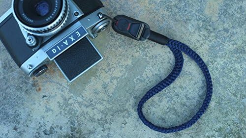 TorMake anchor links hand strap handmade from Japanese silk and anchor links peak design color Navy blue,Japanese silk thick and soft.for all camera Digital,Film,Mirrorless