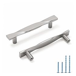 Rergy 10 Pack Brushed Nickel Cabinet Pulls Silver