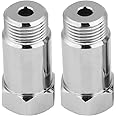 O2 Sensor Spacer, Chazcool Oxygen Sensor Spacer, 2Pcs 45mm M18 1.5 Check Engine Light Eliminator Adapter