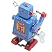 Fang sky Retro Clockwork Wind Up Metal Walking Robot Toy Vintage Collectible Kids Gift