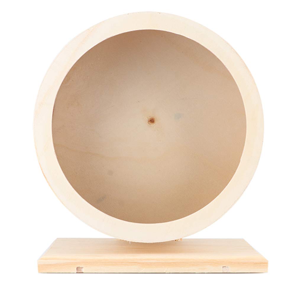 Hamster Wheel, Funny Running Wheel for Small Animals Wooden Exercise Wheel for Gerbils Chinchillas Hedgehogs Mice