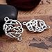 JGFinds Celtic Knot Connector Findings, Antique Silver Tone, 56 Pack (28 of Each)