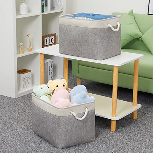 WLFRHD Storage Baskets for Organizing 2Pack 16x12x12 Storage Bin with