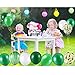60 Pieces 12 Inch Green and White Balloons Green Marble Confetti Agate Balloons for Summer Hawaiian Jungle Animal Baby Shower Wedding Office Birthday Party Decoration Supplies