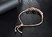 Presentski Bee Honeycomb Bracelet 925 Sterling Silver, Rose Gold Plated Adjustable Jewelry for Women
