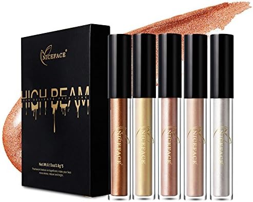 Face Liquid Concealer Set,5 PCS Liquid Brush Handy Rotary Concealer Brush Professional Makeup Kit For Circle Spot Acne