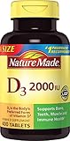 Nature Made Vitamin D3 2000 IU, 400 Count (Packaging May Vary)