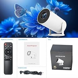 Portable Projector 4K WiFi 6 BT 5.2 Upgraded