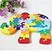 DD Wooden Jigsaw Puzzles Winding Elephant Toys Game Children Letter Numbers Preschool Puzzles Educational Toys for Toddler/Little Kid/Big Kid by DD Collection