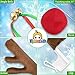 Poptrend Car Reindeer Antlers & Nose Decorations, Window Roof-Top & Front Grille Rudolf Reindeer Jingle Bell Christmas Costume Auto Accessories (Large, Brown+red)