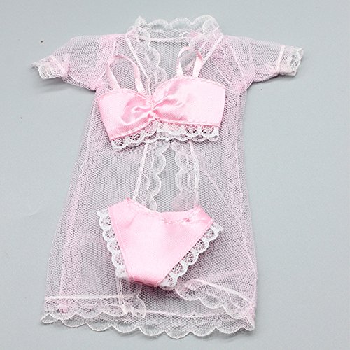 image for Lance Home Doll Bikini Clothes, 6 Sets Lace Pajamas Handmade Summer Sw