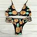 Teeta(TM) Women's Pineapple Fruit Print Two Piece Bikini Set Swimwear Swimsuit