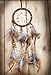 INCENSELABS Traditional Native American Dream Catcher, 3.5” Round dial, Followed by a 15.5” Long Feather Detail (Brown)
