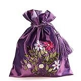 2500 Silk Brocade Double Layer Pouch Drawstring Coin Purse Gift Candy Bag H8.3