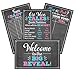 4 Gender Reveal Party Game Posters and Decorations Kit- 11 x 17