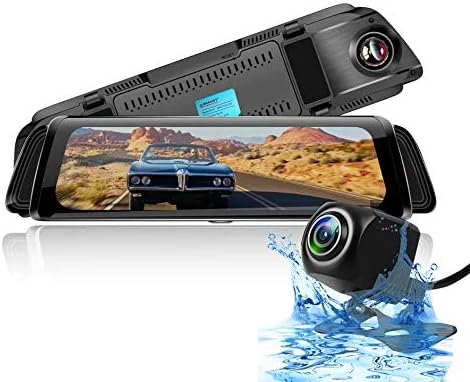 Smart Road Witness Full HD 1080P 10 inch Ips Display Dash Cam for Cars Wide Angle Lens, Parking Monitoring, Support 64 GB Memory Card Car Camera